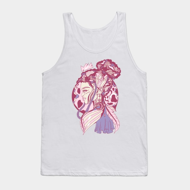 Lavender Bliss Beauty Queen Tank Top by kenallouis